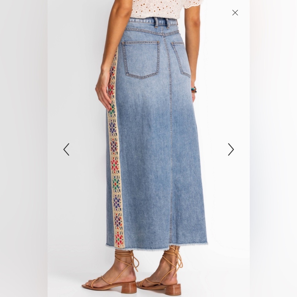 Johnny Was The Denim Skirt $328 - Picture 4 of 13